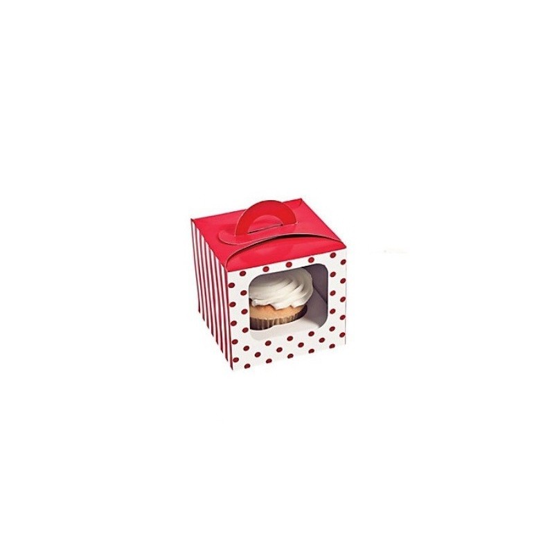 Cupcake box red