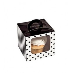 Cupcake box black
